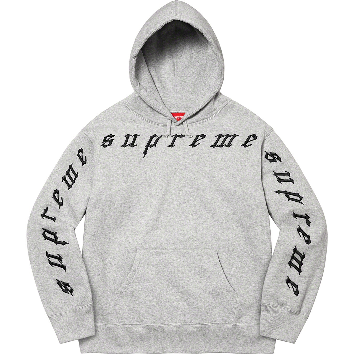 Raised Embroidery Hooded Sweatshirt view 6